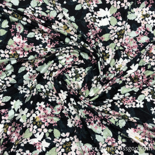 Printed Multi AOP Viscose Spandex Knitted S/J Fabric